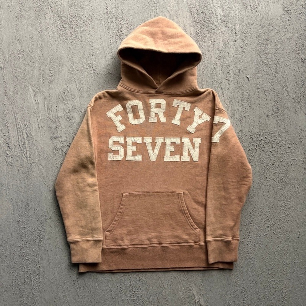 Denim Dungaree Hoodie Large 140CM Brown Forty Seven Japan
